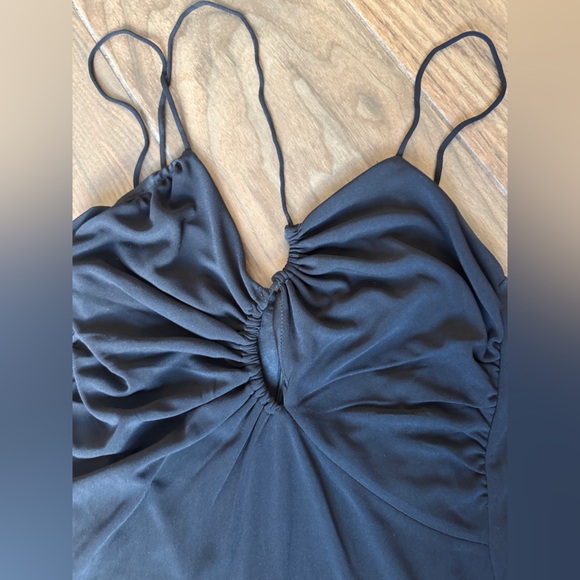 ZARA Asymmetrical Draped Mini Dress - Picture 3 of 7